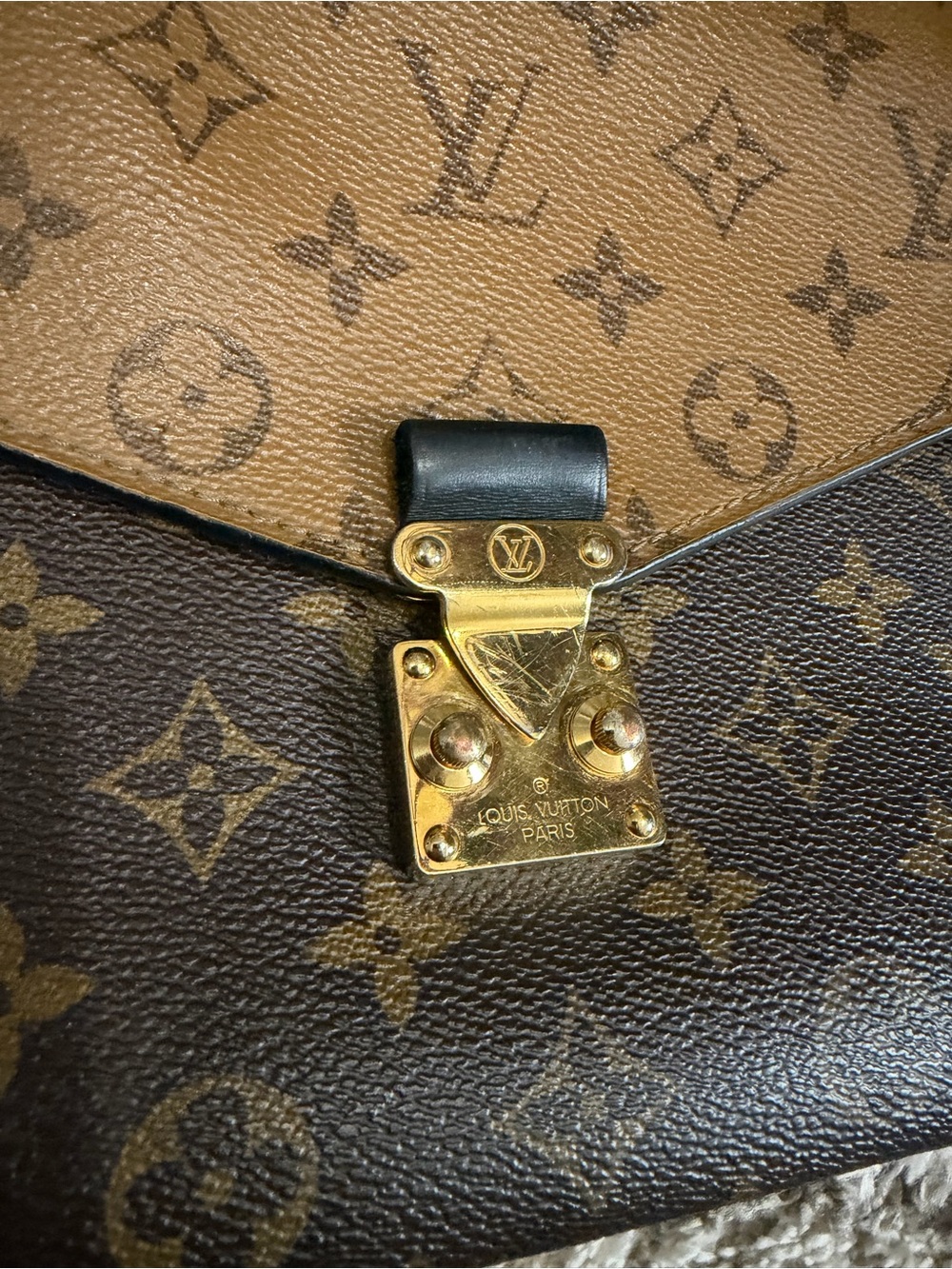 Louis Vuitton Monogram Two-Tone Pochette Metis Shoulder Bag - Brown & Tan - Picture 3 of 10